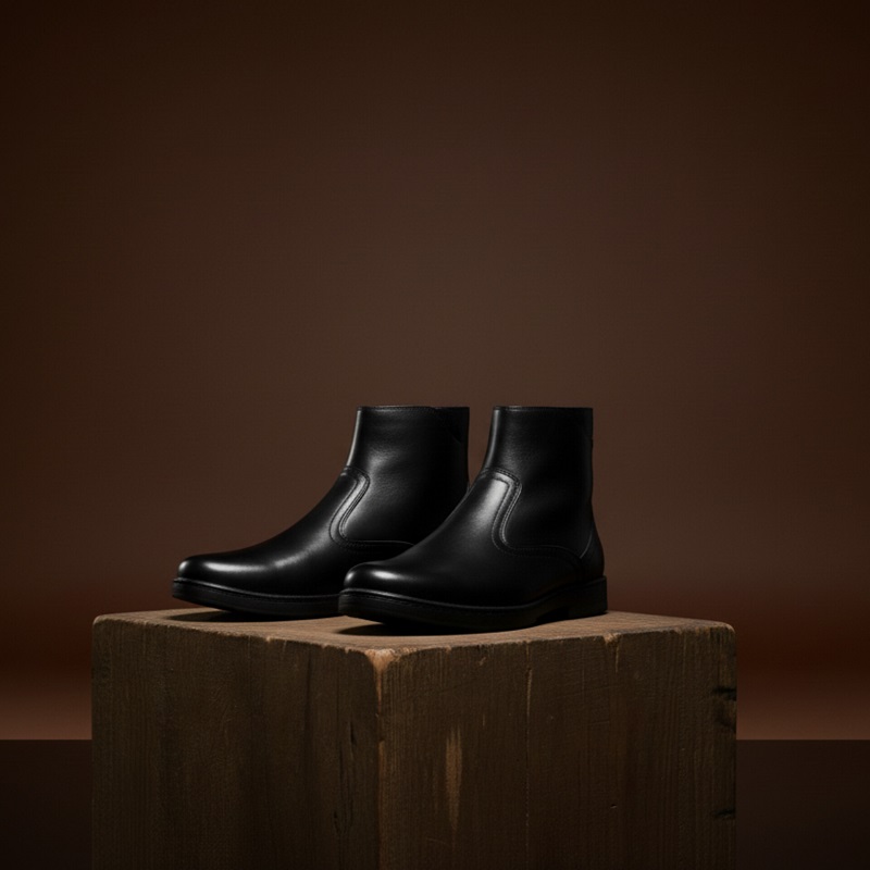 نیم بوت مردانه مشکی مدل Rad