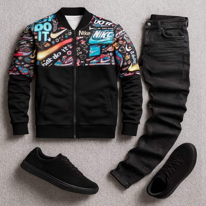 سوییشرت نایک رنگی مردانه مدل L62